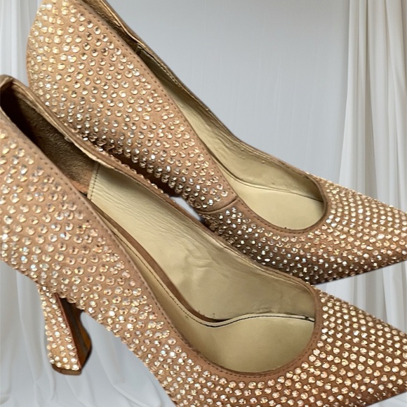 Sam Edelman Tan Rhinestone Heels - Picture 5 of 6